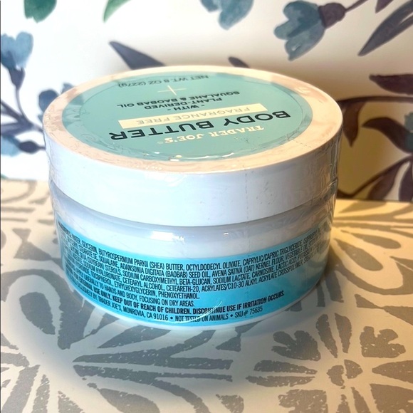 Trader Joe’s Fragrance Free Body Butter - Blue NWT New - Picture 3 of 3